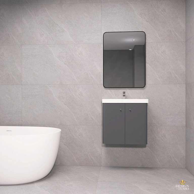 Care Wall Hung Vanity Unit 600mm 2 Doors Soft Black DDL Tiles Care Wall Hung Vanity Unit 600mm 2 Doors Soft Black DDL Tiles