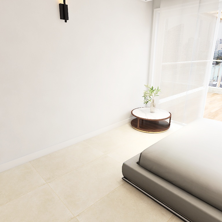 Porcelain stone effect tiles in bathroom and ground floor, offering a warm, natural atmosphere with subtle texture – DDL Tiles