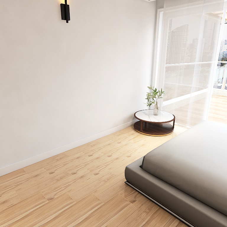 Porcelain stone effect tile in natural warm tone styled across ground floor with soft grain texture and earthy feel – DDL Tiles