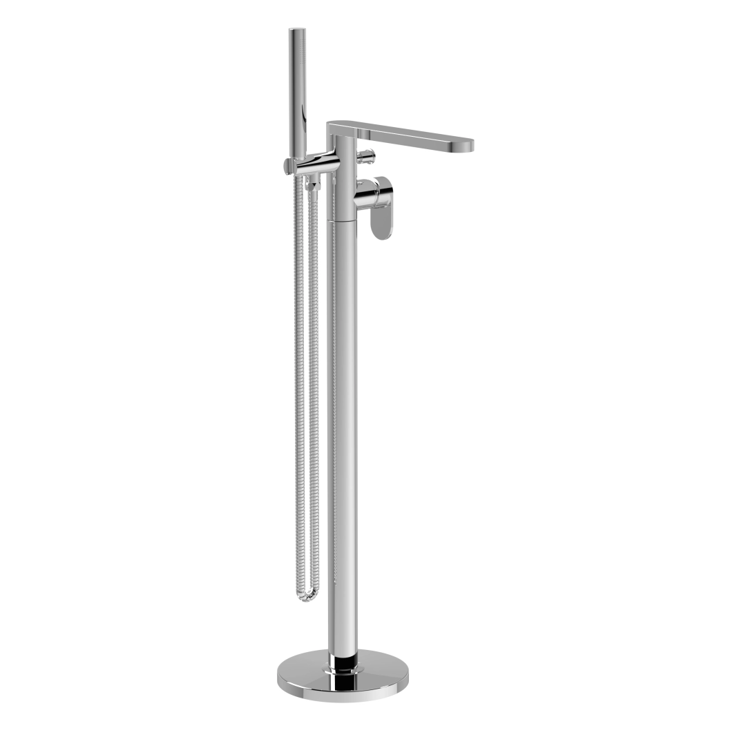 Modern chrome bath shower mixer tap with lever control and dual outlet for comfort and style – DDL Tiles