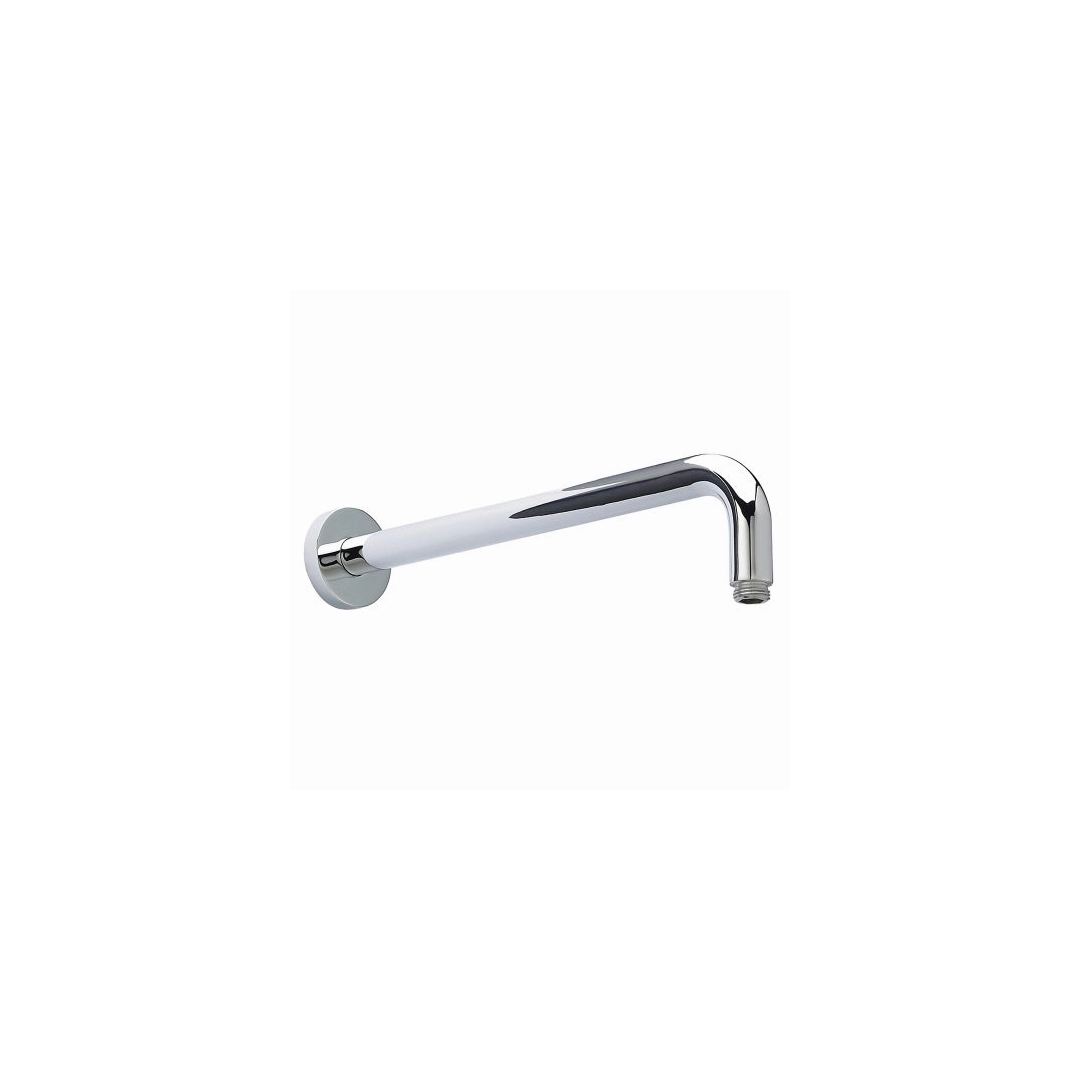 Chrome straight shower arm with vintage detailing for traditional wall-mounted setups in classic bathrooms – DDL Tiles