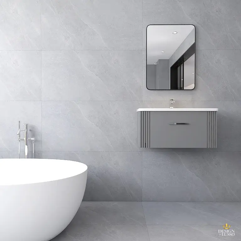 Artico Wall Hung Vanity Unit 800mm 1 Drawer Grey DDL Tiles