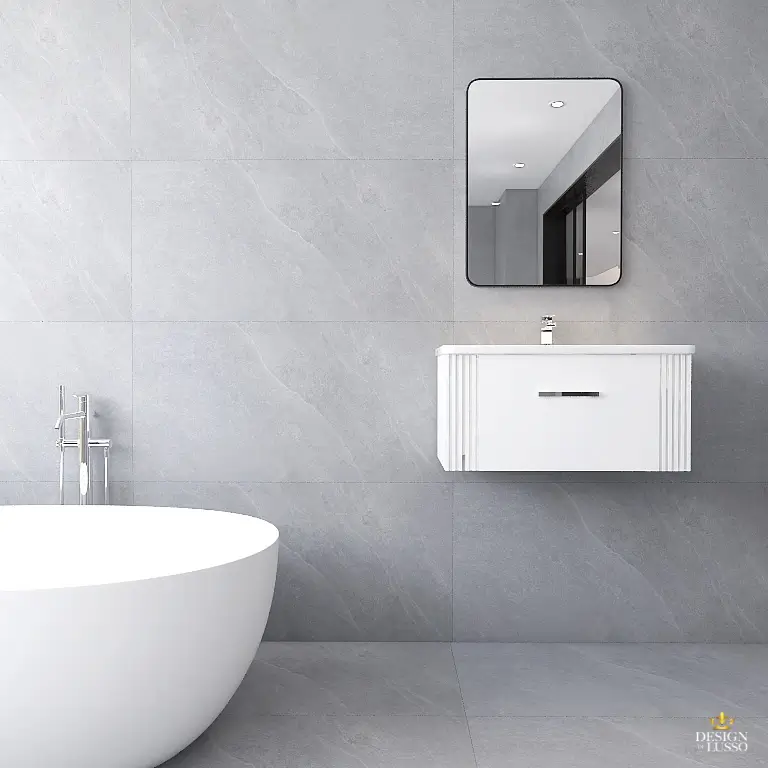 Artico Wall Hung Vanity Unit 800mm 1 Drawer White DDL Tiles