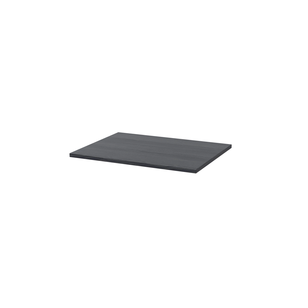 Wall-hung WorkTop Lilly vanity in graphite grey with floating design and storage, ideal for modern bathrooms – DDL Tiles