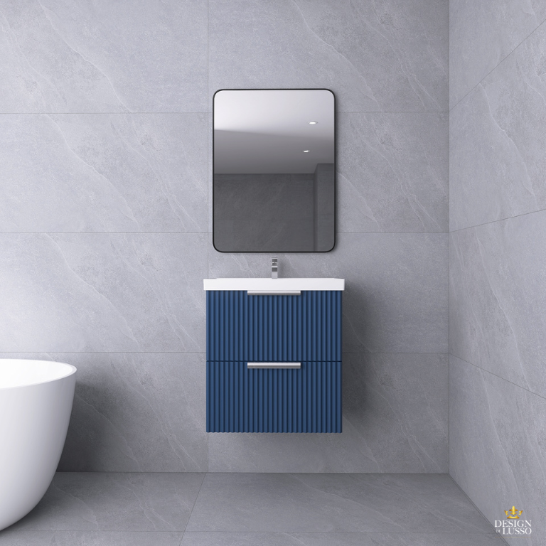 Ripple Vanity Unit 600MM Blue DDL Tiles