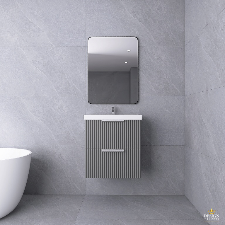 Ripple Vanity Unit 600MM Grey DDL Tiles